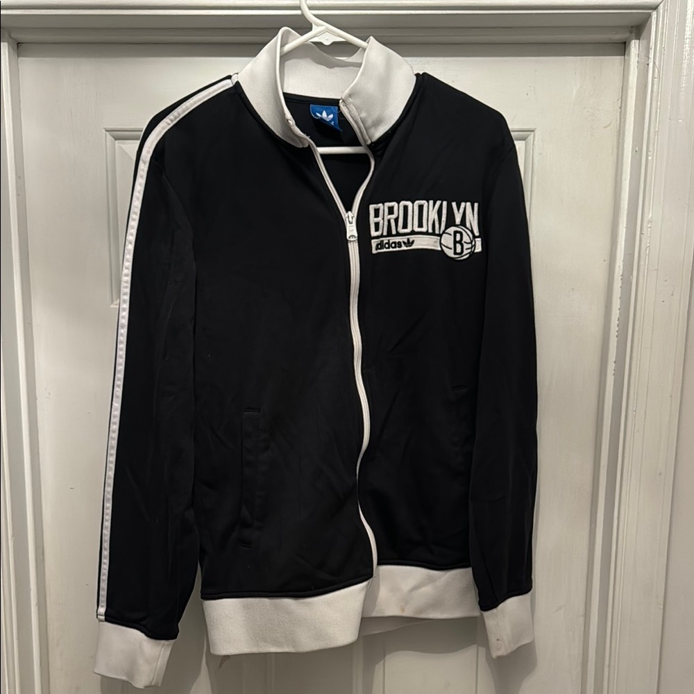 Adidas Brooklyn Nets, Zip up Fleece, size Men’s  Small